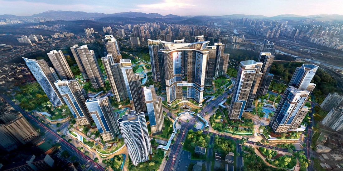 현대건설, 7,007세대 구리 수택동 재개발사업 수주 구리 수택종 재개발 조감도